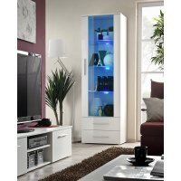 Vitrina NEO I 23 WWH N1 Genarom AM Alb / Alb Lucios